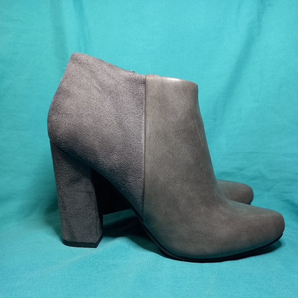 Gray Ankle Boots